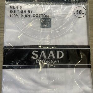 SD Collection Men's White T-Shirt Six pcs